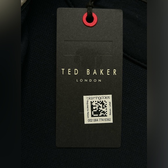 Ted Baker Tymos Navy Zip Up Sweatshirt Size 7 US SIZE 3XL - Picture 9 of 12